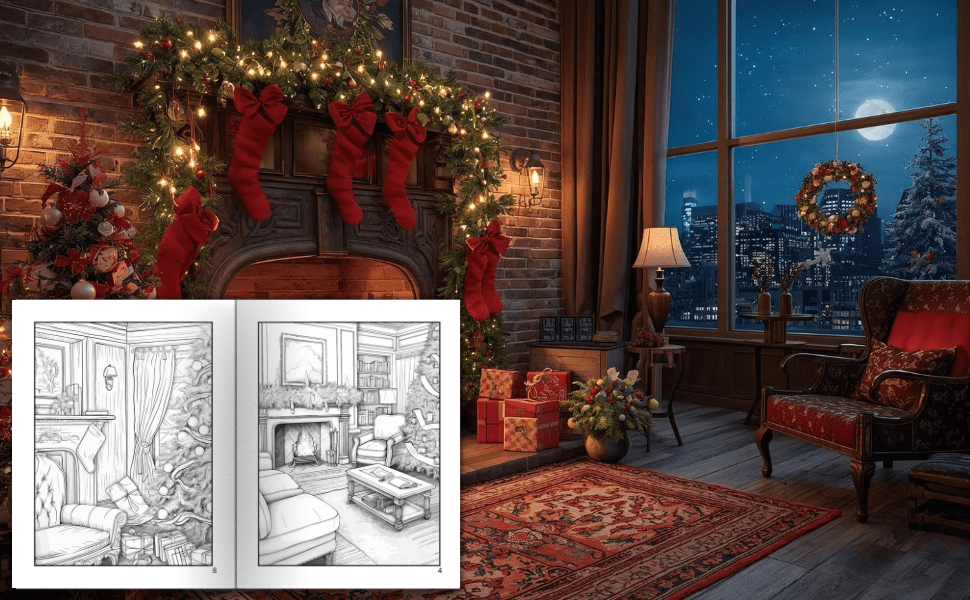 4 coloriage adulte noel